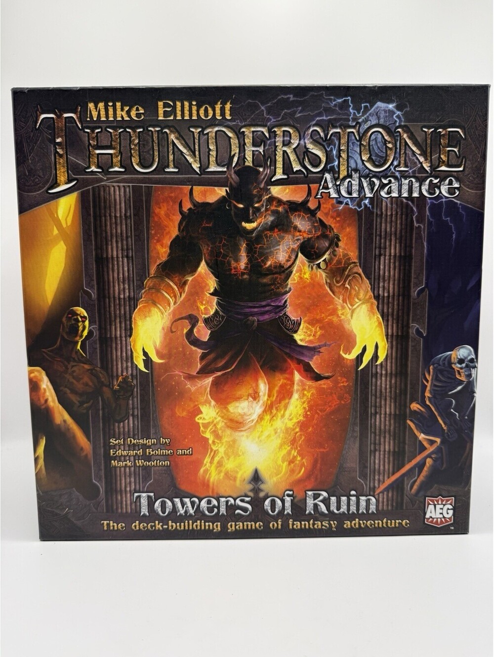Complete Thunderstone Advance Towers of Ruin AEG Deck Building Card Board Game
